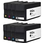 8 compatibile Cartucce d'inchiostro HP 950XL 951XL (2 x NERO 950XL + 2 x CIANO 951XL + 2 x MAGENTA 951XL + 2 x GIALLO 951XL) 