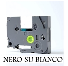 9mmX8m Nastro laminato compatibile per Brother TZe-FX221 nero su bianco