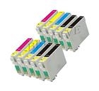 10 Cartucce d'inchiostro compantibile per Epson con CHIP T1291 T1292 T1293 T1294 (4x nero + 2x ciano + 2x magenta + 2x giallo)