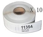 10 X DYMO 11354,Etichette compatibile per DYMO DM-11354 57mmX32mm Dymo LabelWriter 310, 320, 330, 330 Turbo, 400, 400 Turbo, 400 Twin Turbo, 400 Duo, 450, 450 Turbo, 450 Twin Turbo, 450 Duo