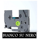 9mmX8m Nastro laminato compatibile per Brother TZe-325 bianco su nero