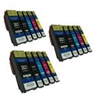 15 ompatibile Cartucce d'inchiostro Epson T2621 T2631 T2632 T2633 T2634 (3 x nero piccolo + 3 x ciano + 3 x magenta + 3 x giallo + 3 x nero grande) con CHIP