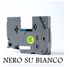 9mmX8m Nastro laminato compatibile per Brother TZe-221 nero su bianco