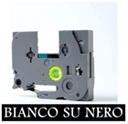 12mmX8m Nastro laminato compatibile per Brother TZe-335 bianco su nero