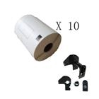 10 X DK11240, Etichette adesive compatibile per Brother DK-11240 102mmX51mm QL-1050, QL-1060N CON TELAIO/SUPPORTO