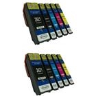 10 compatibile Cartucce d'inchiostro Epson T2621 T2631 T2632 T2633 T2634 (2 x nero piccolo + 2 x ciano + 2 x magenta + 2 x giallo + 2 x nero grande) con CHIP