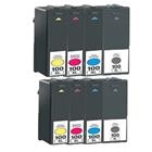 8 Cartucce di inchiostro Lexmark 100XL 105XL 108XL (2x NERO + 2x CIANO + 2x MAGENTA + 2x GIALLO) 