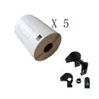 5 X DK11240, Etichette adesive compatibile per Brother DK-11240 102mmX51mm QL-1050, QL-1060N CON TELAIO/SUPPORTO