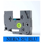 12mm x 7m Nastro laminato compatibile per Dymo S0720560 (45016) nero su blu