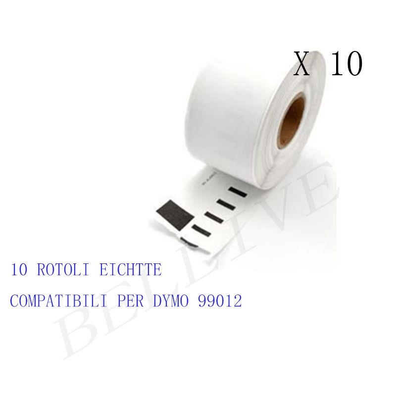 20 XEtichette Compatibili per DYMO 99012 S0722400 89mmX36mm LABELWRITER 400 450