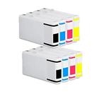 8 Cartucce d'inchiostro compatibile Epson T7021 T7022 T7023 T7024 (2x nero + 2x ciano + 2x magenta + 2x giallo)